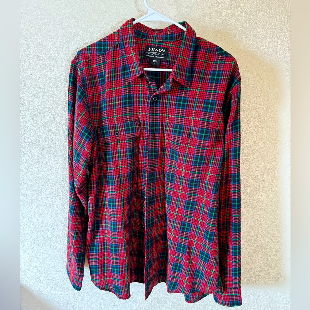 Filson button down shirt size large